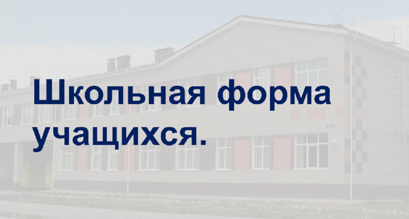 Обеспечение учащегося школьной формой.